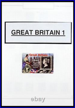 Lot 35601 Stamp collection Great Britain 1840-1970