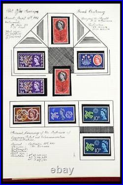 Lot 35993 Stamp collection Great Britain 1953-1967