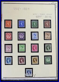 Lot 37385 MNH stamp collection Great Britain 1952-2004 in 7 albums