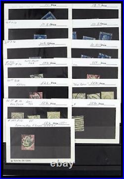 Lot 37644 Canceled stamp collection Great Britain 1840-1951 in 4 albums