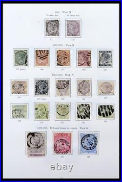 Lot 38275 Canceled stamp collection Great Britain 1840-1983 in album