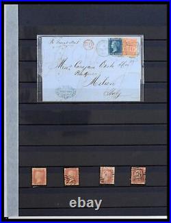 Lot 38290 Stamp collection Great Britain 1840-1900 in stockbook