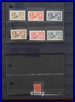 Lot 38395 Mint hinged collection Great Britain and Colonies key stamps 1902-1935