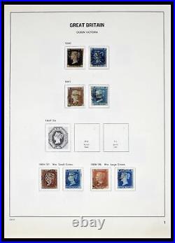 Lot 38476 Well filled stamp collection Great Britain 1840-1952 in Davo album