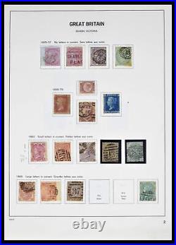 Lot 38476 Well filled stamp collection Great Britain 1840-1952 in Davo album