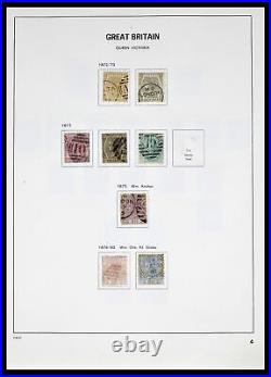 Lot 38476 Well filled stamp collection Great Britain 1840-1952 in Davo album