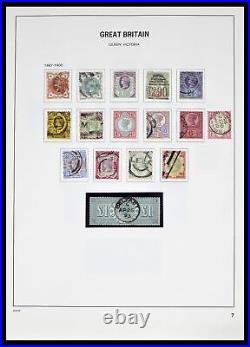 Lot 38476 Well filled stamp collection Great Britain 1840-1952 in Davo album