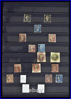 Lot 38686 Canceled stamp collection Great Britain 1840-1957 in stockbook