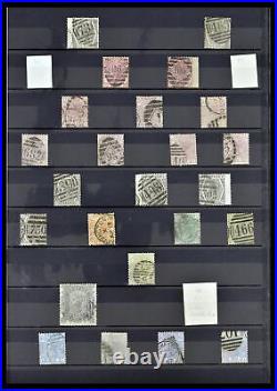 Lot 38686 Canceled stamp collection Great Britain 1840-1957 in stockbook