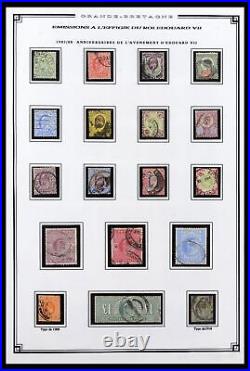 Lot 38740 MNH/MH/used stamp collection Great Britain 1840-1998 in album