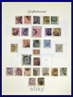 Lot 38870 Stamp collection Great Britain 1840-1950 in Borek album
