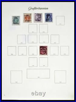 Lot 38870 Stamp collection Great Britain 1840-1950 in Borek album