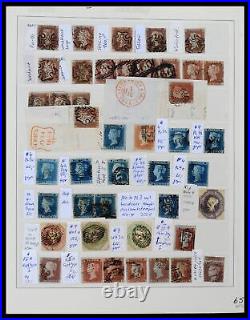Lot 39020 Stamp collection Great Britain 1840-1939. High cat. Value