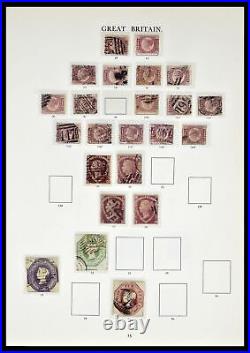 Lot 39025 Specialised stamp collection Great Britain 1840-1990 in 3 SG albums