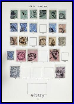 Lot 39025 Specialised stamp collection Great Britain 1840-1990 in 3 SG albums