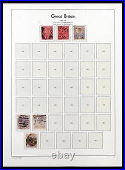 Lot 39150 Stamp collection Great Britain 1840-1984 in 2 Leuchtturm albums