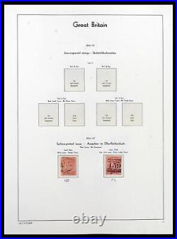 Lot 39150 Stamp collection Great Britain 1840-1984 in 2 Leuchtturm albums