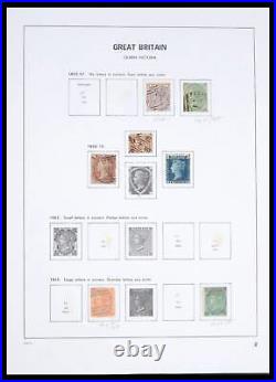 Lot 39591 Stamp collection Great Britain 1840-1994 in 2 Davo luxe albums