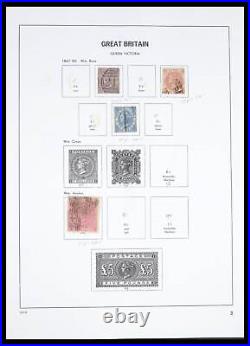 Lot 39591 Stamp collection Great Britain 1840-1994 in 2 Davo luxe albums