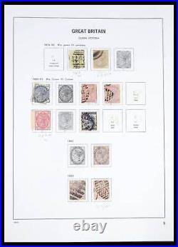 Lot 39591 Stamp collection Great Britain 1840-1994 in 2 Davo luxe albums