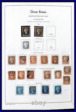 Lot 39608 Stamp collection Great Britain 1840-1965 in Leuichtturm album