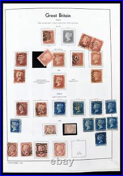 Lot 39608 Stamp collection Great Britain 1840-1965 in Leuichtturm album