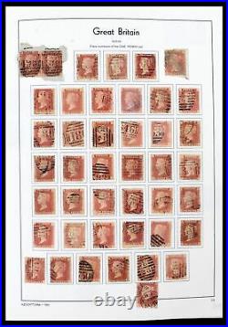 Lot 39608 Stamp collection Great Britain 1840-1965 in Leuichtturm album