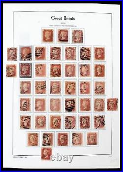 Lot 39608 Stamp collection Great Britain 1840-1965 in Leuichtturm album