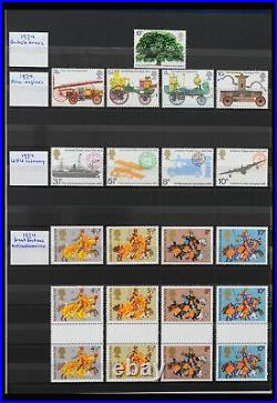 Lot 39838 MNH stamp collection Great Britain 1971-2005 in 7 stockbooks