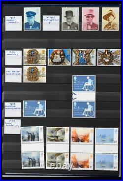 Lot 39838 MNH stamp collection Great Britain 1971-2005 in 7 stockbooks