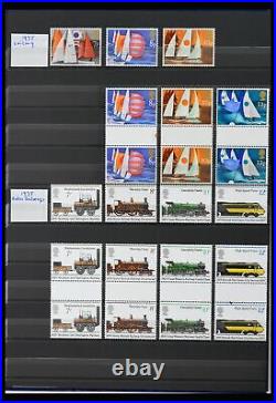 Lot 39838 MNH stamp collection Great Britain 1971-2005 in 7 stockbooks