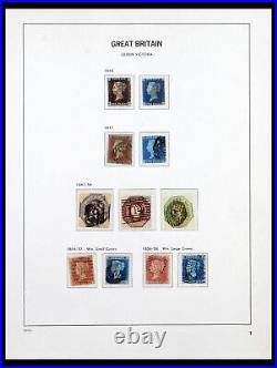 Lot 40216 Stamp collection Great Britain 1840-1990 in Davo album and stockbook