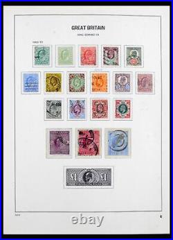 Lot 40216 Stamp collection Great Britain 1840-1990 in Davo album and stockbook