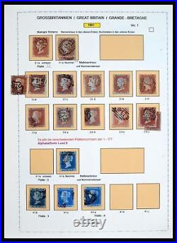 Lot 40220 Stamp collection Great Britain 1840-1935 in special album