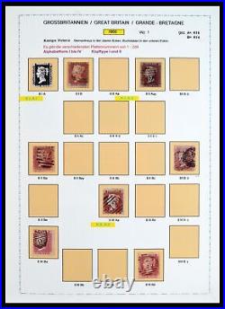 Lot 40220 Stamp collection Great Britain 1840-1935 in special album