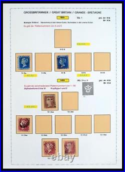 Lot 40220 Stamp collection Great Britain 1840-1935 in special album