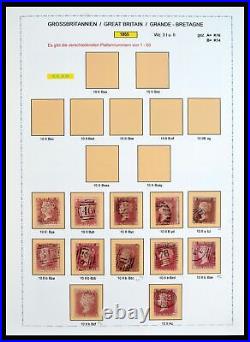 Lot 40220 Stamp collection Great Britain 1840-1935 in special album