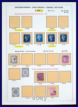 Lot 40220 Stamp collection Great Britain 1840-1935 in special album