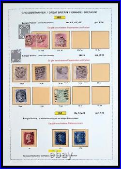 Lot 40220 Stamp collection Great Britain 1840-1935 in special album