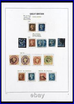 Lot 40270 Stamp collection Great Britain 1840-1970 in Davo album