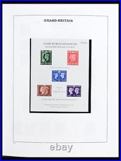 Lot 40270 Stamp collection Great Britain 1840-1970 in Davo album