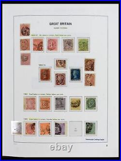 Lot 40270 Stamp collection Great Britain 1840-1970 in Davo album