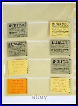 Lot 40286 Specialised stamp booklet collection Great Britain 1953-1980 in album