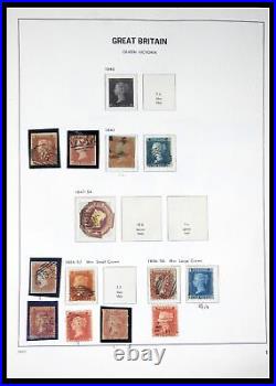 Lot 40432 Stamp collection Great Britain 1841-1970 in Davo album