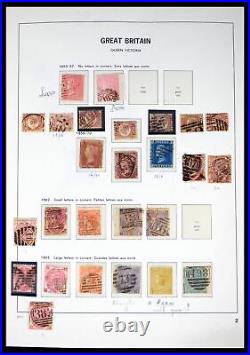 Lot 40432 Stamp collection Great Britain 1841-1970 in Davo album