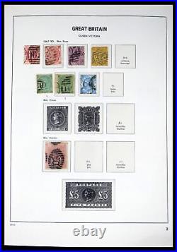 Lot 40432 Stamp collection Great Britain 1841-1970 in Davo album