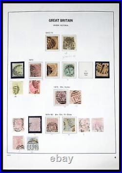 Lot 40432 Stamp collection Great Britain 1841-1970 in Davo album