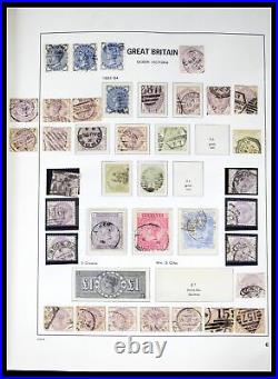 Lot 40432 Stamp collection Great Britain 1841-1970 in Davo album