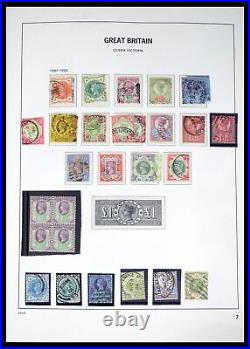 Lot 40432 Stamp collection Great Britain 1841-1970 in Davo album