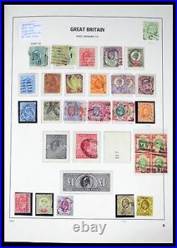 Lot 40432 Stamp collection Great Britain 1841-1970 in Davo album